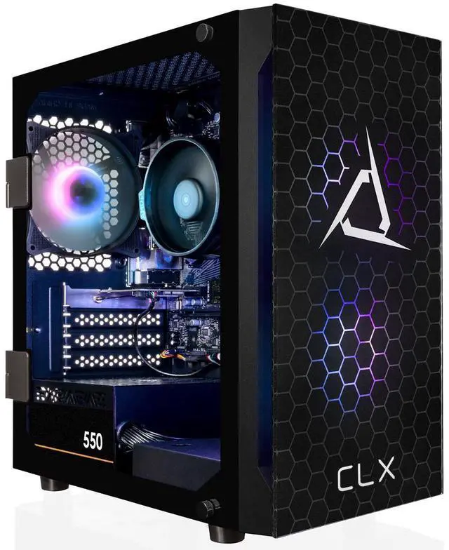 Alt view image 7 of 12 - CLX SET Gaming Desktop - AMD Ryzen 5 5600G 3.9GHz 6-Core Processor, 8GB DDR4 Memory, Radeon Vega 7 1GB Shared Graphics 500GB NVMe M.2 SSD,  WiFi, Win 11 Home 64-bit
