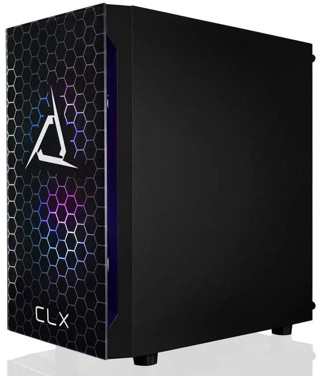 Alt view image 12 of 12 - CLX SET Gaming Desktop - AMD Ryzen 5 5600G 3.9GHz 6-Core Processor, 8GB DDR4 Memory, Radeon Vega 7 1GB Shared Graphics 500GB NVMe M.2 SSD,  WiFi, Win 11 Home 64-bit