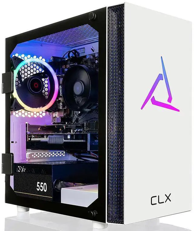 Alt view image 7 of 12 - CLX SET Gaming Desktop - AMD Ryzen 5 5600 3.5GHz 6-Core Processor, 16GB DDR4 Memory, Radeon RX 6400 4GB GDDR6 Graphics 1TB NVMe M.2 SSD,  WiFi, Win 11 Home 64-bit
