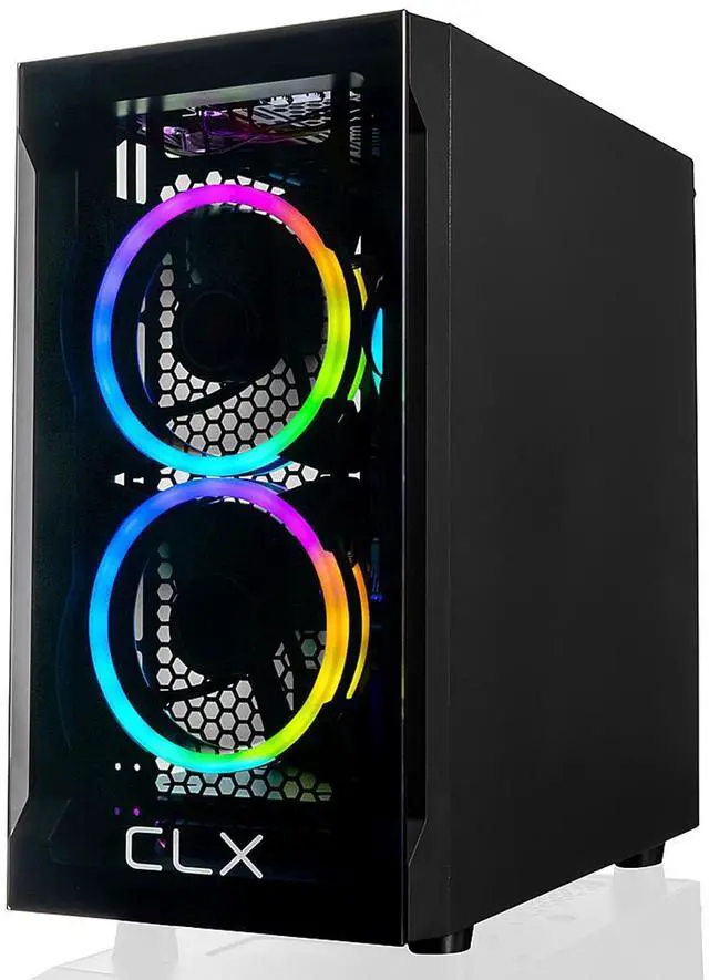Alt view image 14 of 15 - CLX SET Gaming Desktop - AMD Ryzen 7 5700G 3.8GHz 8-Core Processor, 16GB DDR4 Memory, Radeon Vega 8 2GB Shared Graphics 1TB NVMe M.2 SSD, WiFi, Win 11 Home 64-bit