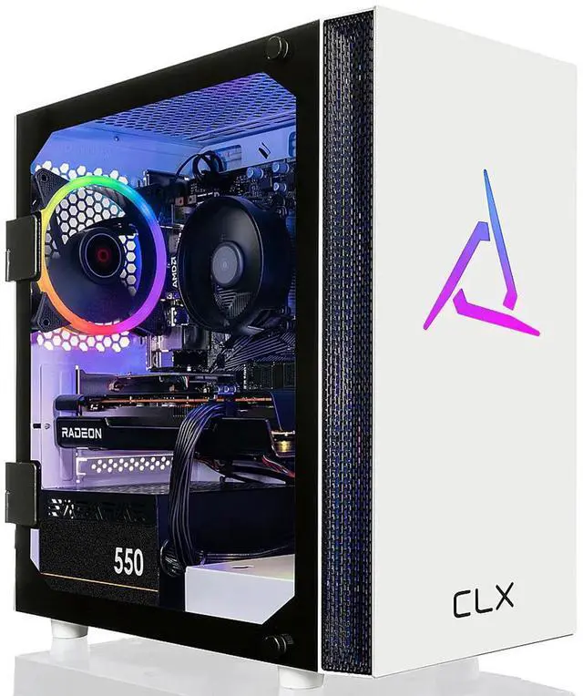 Alt view image 16 of 20 - CLX SET Gaming Desktop - AMD Ryzen 5 5600 3.5GHz 6-Core Processor, 16GB DDR4 Memory, Radeon RX 6500 XT 4GB GDDR6 Graphics 1TB NVMe M.2 SSD, WiFi, Win 11 Home 64-bit