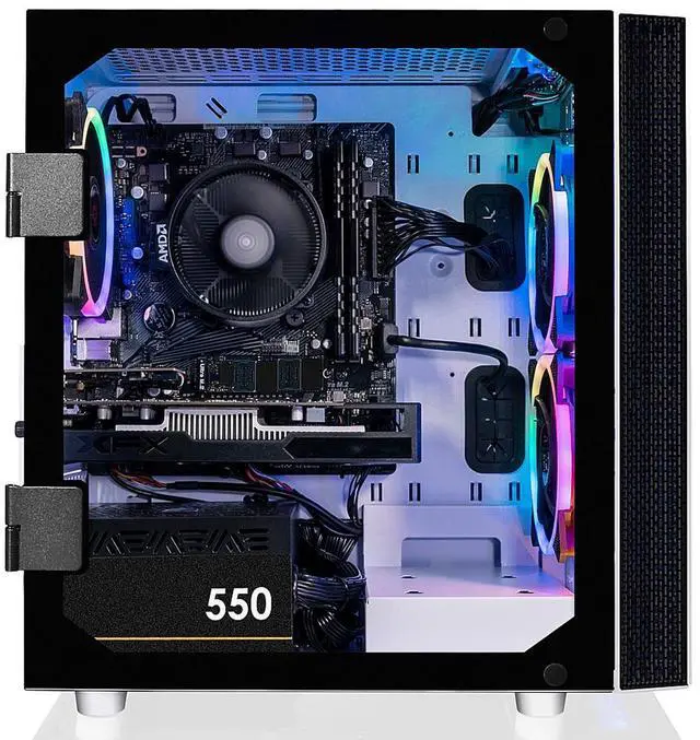Alt view image 8 of 12 - CLX SET Gaming Desktop - AMD Ryzen 5 5600 3.5GHz 6-Core Processor, 16GB DDR4 Memory, Radeon RX 6400 4GB GDDR6 Graphics 1TB NVMe M.2 SSD,  WiFi, Win 11 Home 64-bit
