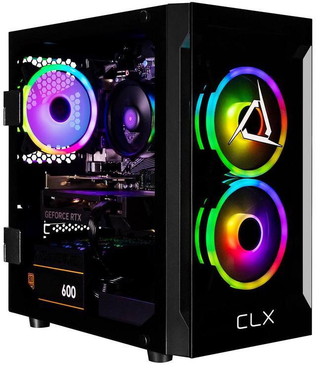 Alt view image 7 of 11 - CLX SET Gaming Desktop - AMD Ryzen 5 5500 3.6GHz 6-Core Processor, 16GB DDR4 Memory, GeForce RTX 4060 8GB GDDR6 Graphics 1TB NVMe M.2 SSD,  WiFi, Win 11 Home 64-bit