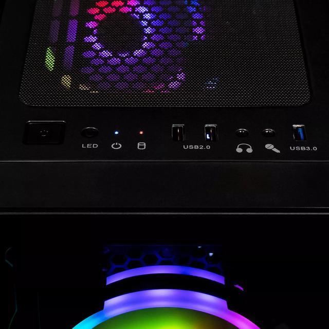 Alt view image 10 of 11 - CLX SET Gaming Desktop - AMD Ryzen 5 5500 3.6GHz 6-Core Processor, 16GB DDR4 Memory, GeForce RTX 4060 8GB GDDR6 Graphics 1TB NVMe M.2 SSD,  WiFi, Win 11 Home 64-bit