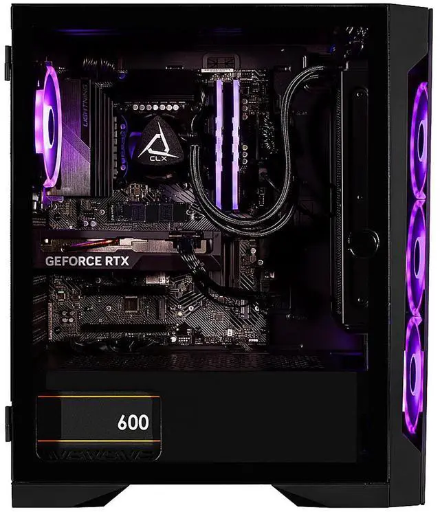 Alt view image 9 of 11 - CLX SET Gaming Desktop - Intel Core i7 13700KF 3.4GHz 16-Core Processor, 32GB DDR5 Memory, GeForce RTX 4060 8GB GDDR6 Graphics 1TB NVMe M.2 SSD, 4TB HDD, WiFi, Win 11 Home 64-bit
