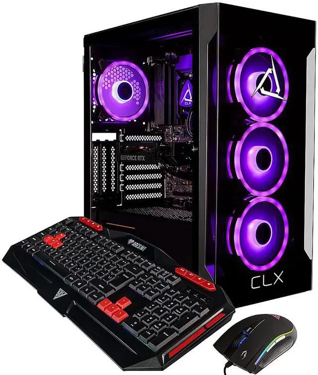 Alt view image 11 of 11 - CLX SET Gaming Desktop - Intel Core i7 13700KF 3.4GHz 16-Core Processor, 32GB DDR5 Memory, GeForce RTX 4060 8GB GDDR6 Graphics 1TB NVMe M.2 SSD, 4TB HDD, WiFi, Win 11 Home 64-bit