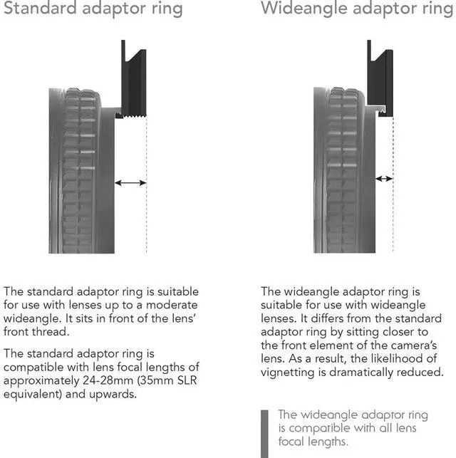 Alt view image 2 of 2 - Lee Filters 67mm Lens Thread to Lee 100 Wide Angle Filter Holder Adapter Ring