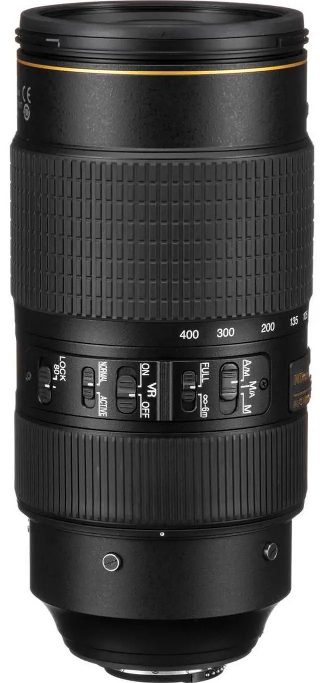 Alt view image 7 of 12 - Nikon 2208 SLR Lenses AF-S NIKKOR 80-400mm f/4.5-5.6G ED VR Lens Black