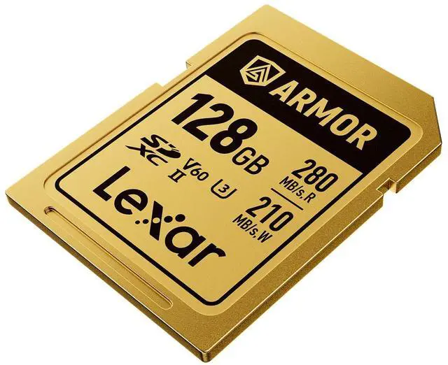 Alt view image 4 of 8 - Lexar Professional ARMOR GOLD 128GB UHS-II V60 SDXC Memory Card  LSDAMGL128G-RNNNG