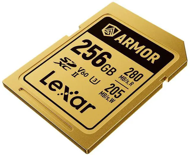 Alt view image 4 of 8 - Lexar Professional ARMOR GOLD 256GB UHS-II V60 SDXC Memory Card