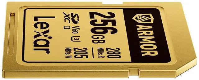 Alt view image 5 of 8 - Lexar Professional ARMOR GOLD 256GB UHS-II V60 SDXC Memory Card