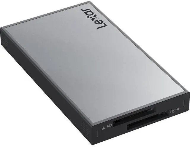 Main image of Lexar Professional Workflow Dual-Slot SD UHS-II Card Reader #LPWF720N-4ANGL
