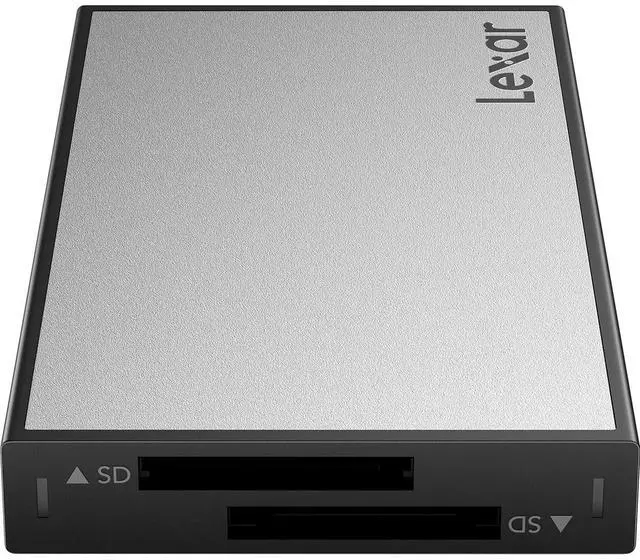 Alt view image 3 of 5 - Lexar Professional Workflow Dual-Slot SD UHS-II Card Reader #LPWF720N-4ANGL