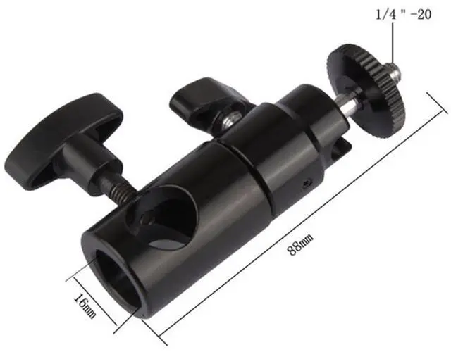 Alt view image 4 of 5 - CAMVATE Light Stand Mount with 1/4''-20 Mini Ball Head