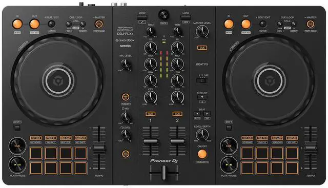 Alt view image 7 of 9 - Pioneer DJ DDJFLX2 AlphaTheta Compact 2-Channel DJ Controller - Black