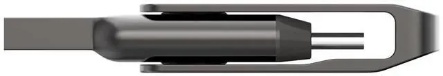 Alt view image 7 of 19 - Lexar JumpDrive D400 Dual 64GB USB 3.1 Flash Drive Titanium (LJDD400-64G-BNU)