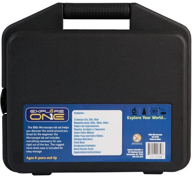 Alt view image 7 of 7 - ExploreOne 900x Microscope Set with Case