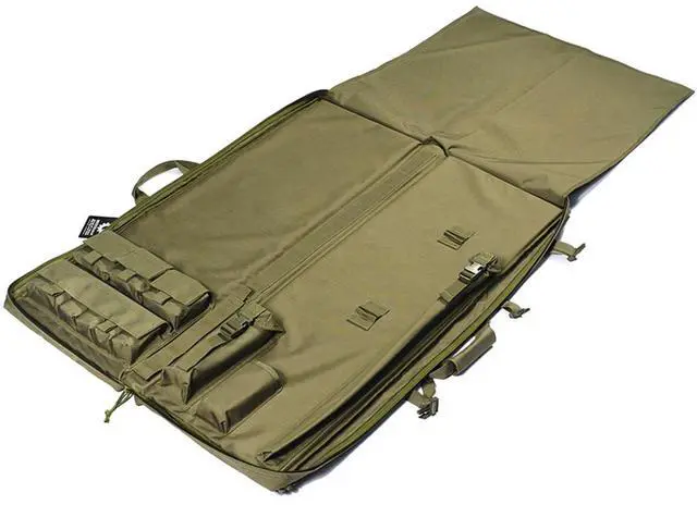 Alt view image 3 of 3 - Barska Loaded Gear RX-300 40" Soft Tactical Dual Rifle Bag, OD Green #BI12324