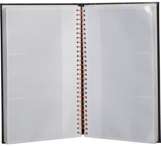 Alt view image 5 of 7 - Pioneer Photo Album Bi-Directional Spiral Bound Photo Album, Le Memo Pocket Photo Album, Solid Color Covers with Gold Trim, Holds 900 4x6" Photos, 3 Per Page, Color: Bright White. (3 Albums)