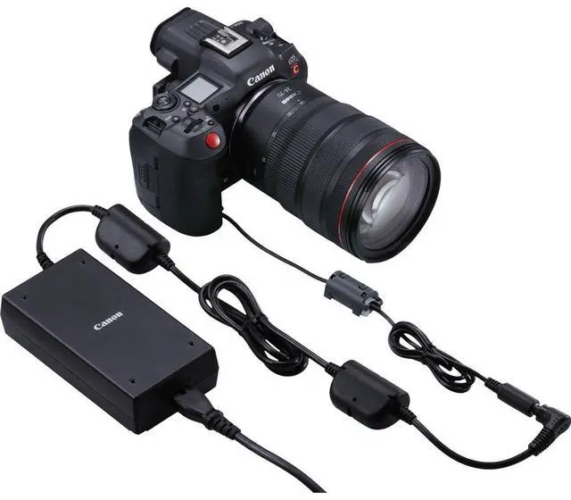 Alt view image 3 of 5 - Canon DR-E6C DC Coupler for EOS R5 C #5664C001