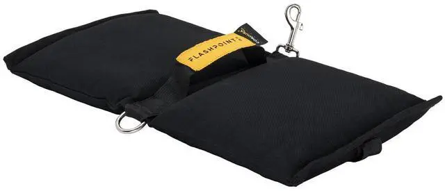 Alt view image 4 of 7 - Flashpoint 35 lbs Water-Resistant Cordura Nylon Saddle Shot Bag, Black