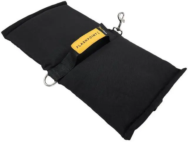 Alt view image 5 of 7 - Flashpoint 35 lbs Water-Resistant Cordura Nylon Saddle Shot Bag, Black