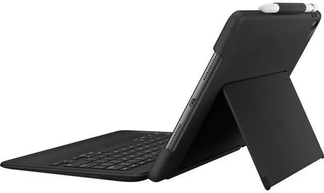 Alt view image 20 of 20 - Logitech Slim Combo Keyboard/Cover Case (Folio) for 10.5" Apple iPad Pro Tablet - Black - Spill - x