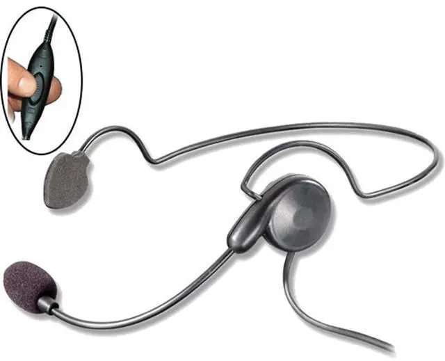 Main image of Eartec Cyber Lightweight Headset with Inline PTT for SC-1000 Wireless Radio