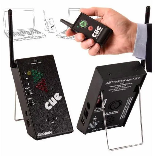 Alt view image 2 of 2 - DSAN PerfectCue Mini with PC-AS4 3-Button + Green Laser Transmitter #PC-MINI-AS4