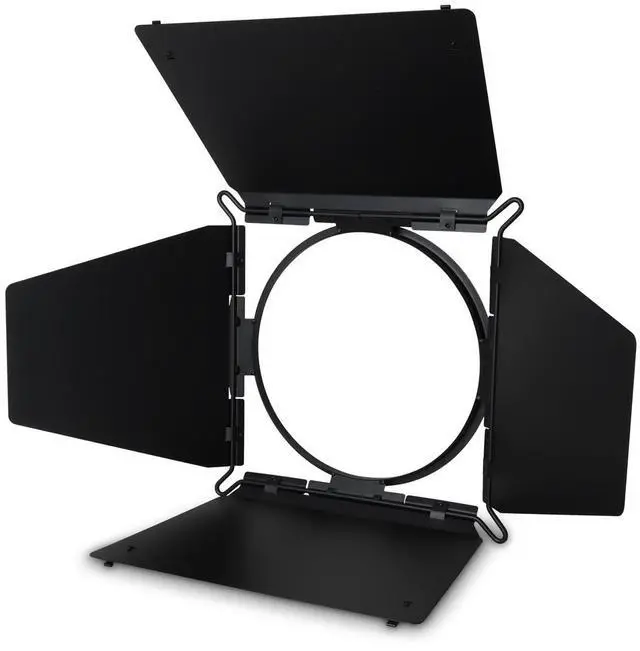 Alt view image 3 of 5 - Litepanels 6.6" 4-Leaf Rotating Barndoors for Studio X2 LED Fresnel Light