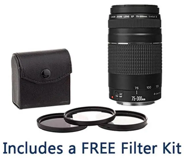 Main image of Canon EF 75-300mm f/4-5.6 III Lens with ProOptic 58mm Filter Kit