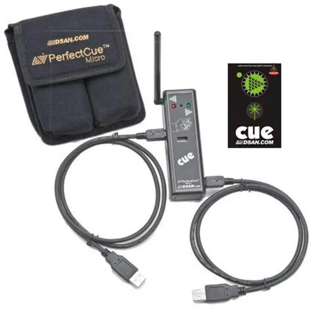 Main image of DSAN PerfectCue Micro Ultra Compact Cue Light Remote Presentation Controller with PC-AS2 2-Button Wireless Transmitter