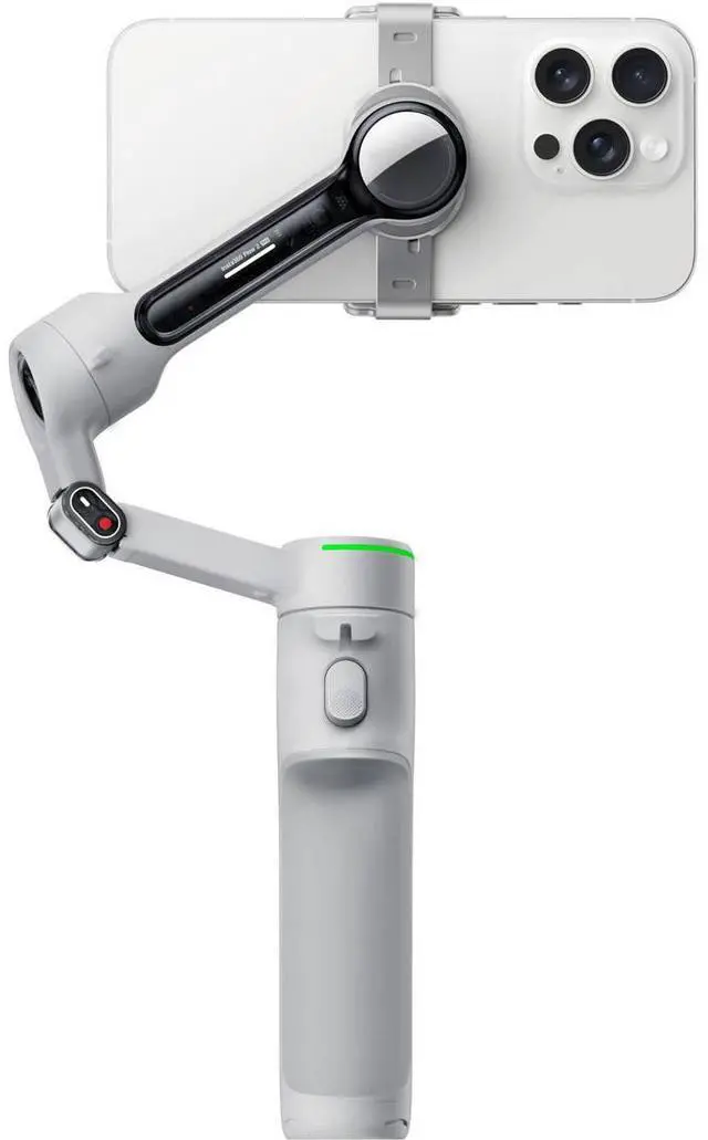 Alt view image 3 of 7 - Insta360 Flow 2 Pro 3-Axis AI-Powered Smartphone Gimbal, Stone Gray