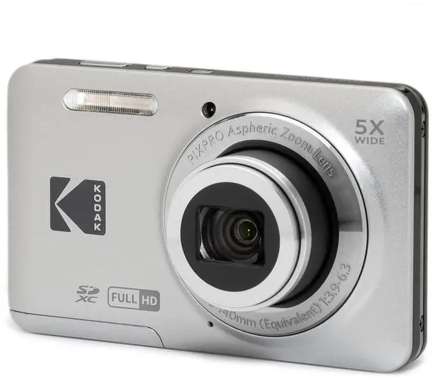 Alt view image 5 of 7 - Kodak PIXPRO FZ55 Friendly Zoom Digital Camera, Silver