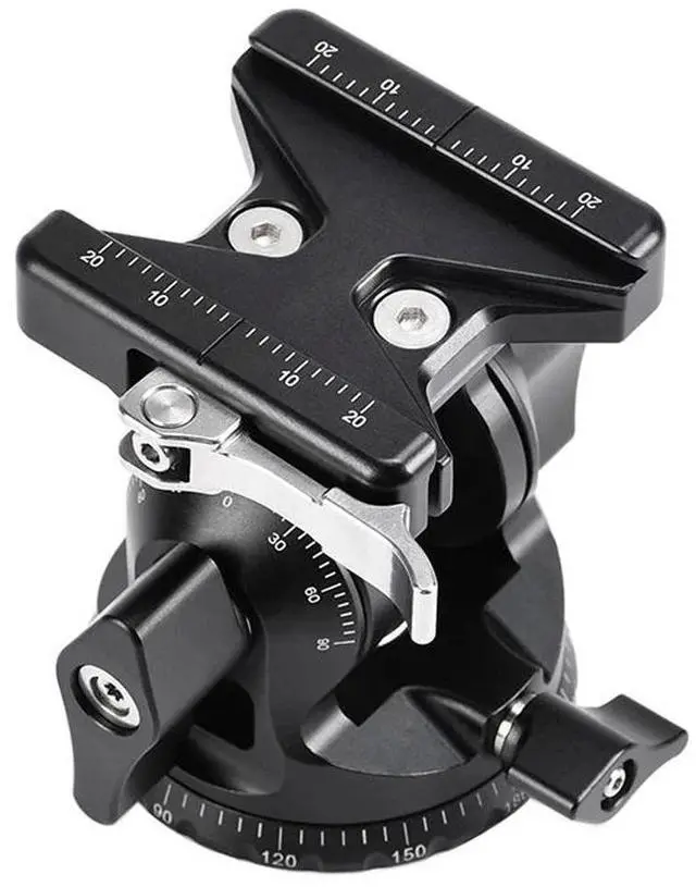 Alt view image 4 of 5 - SunwayFoto DT-03 Two-Way Tilt Head with Clamp and Quick Release Plate