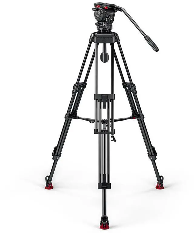 Alt view image 4 of 7 - Sachtler FSB 6 MK II Fluid Head with ENG 75/2 D HD 3-Section Aluminum Tripod and Mid-Level Spreader