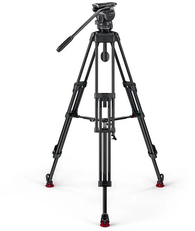 Alt view image 3 of 7 - Sachtler FSB 6 MK II Fluid Head with ENG 75/2 D HD 3-Section Aluminum Tripod and Mid-Level Spreader