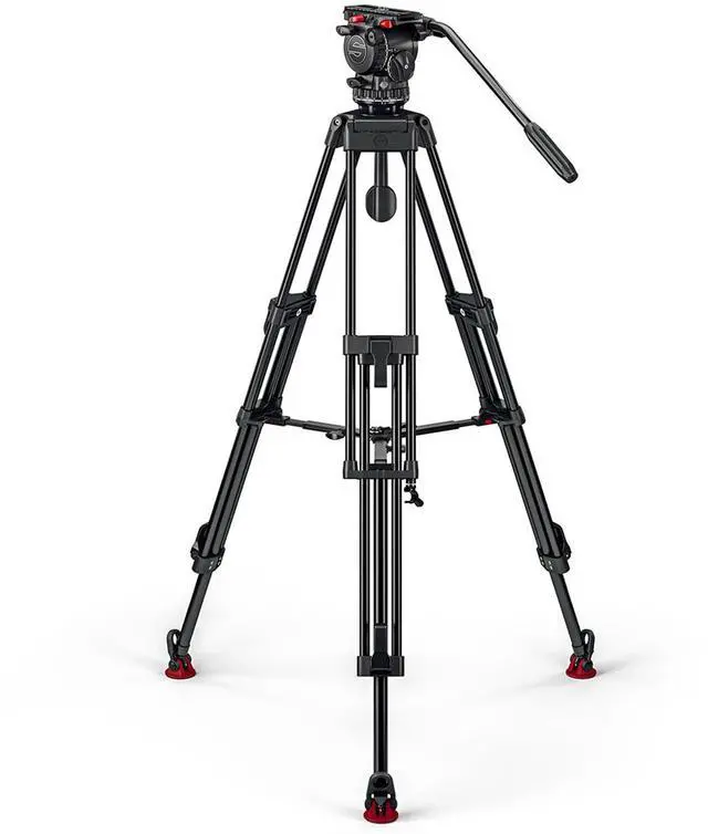 Alt view image 3 of 7 - Sachtler FSB 8 MK II Fluid Head with ENG 75/2 D HD 3-Section Aluminum Tripod and Mid-Level Spreader