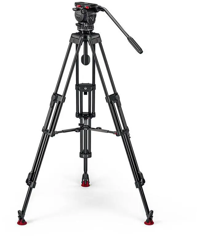 Alt view image 6 of 7 - Sachtler FSB 8 MK II Fluid Head with ENG 75/2 D HD 3-Section Aluminum Tripod and Mid-Level Spreader