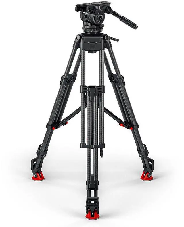Main image of Sachtler Cine 30 Fluid Head with EFP 2 CF 3-Section Carbon Fiber Tripod and Mid-Level Spreader