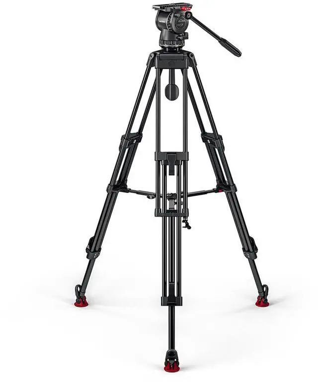 Alt view image 7 of 7 - Sachtler FSB 8 MK II Fluid Head with ENG 75/2 D HD 3-Section Aluminum Tripod and Mid-Level Spreader