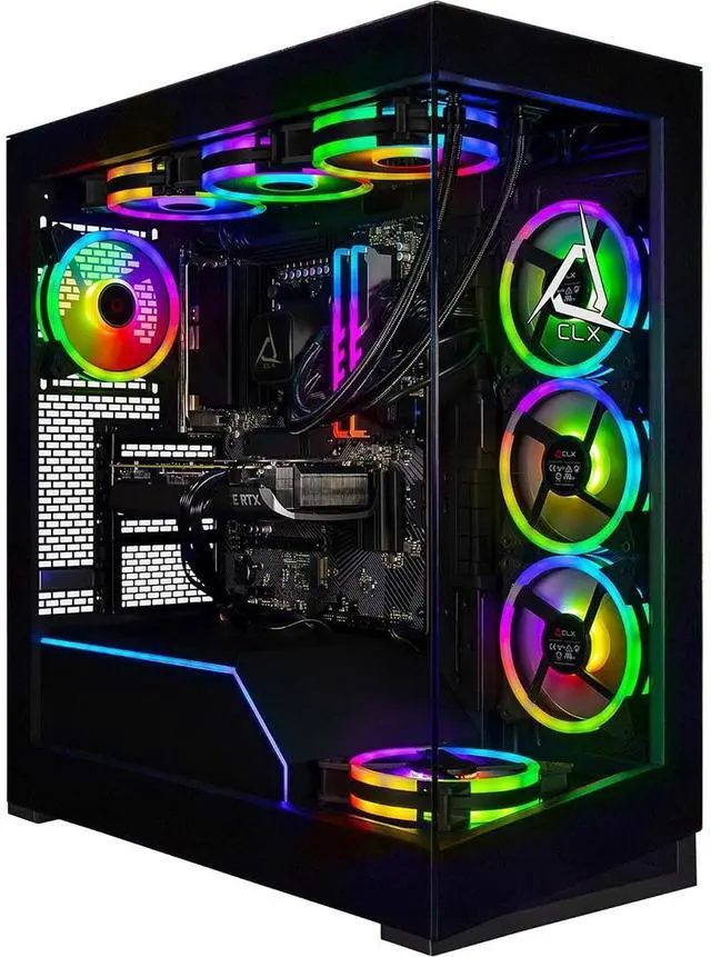 Alt view image 5 of 10 - CLX Horus Gaming Desktop - AMD Ryzen 9 9950X 4.3GHz 16-Core Processor, 96GB DDR5 Memory, RTX 5090 32GB GDDR7 Graphics, 2TB NVMe M.2 SSD, 8TB HDD, WiFi, Win 11 Home 64-bit