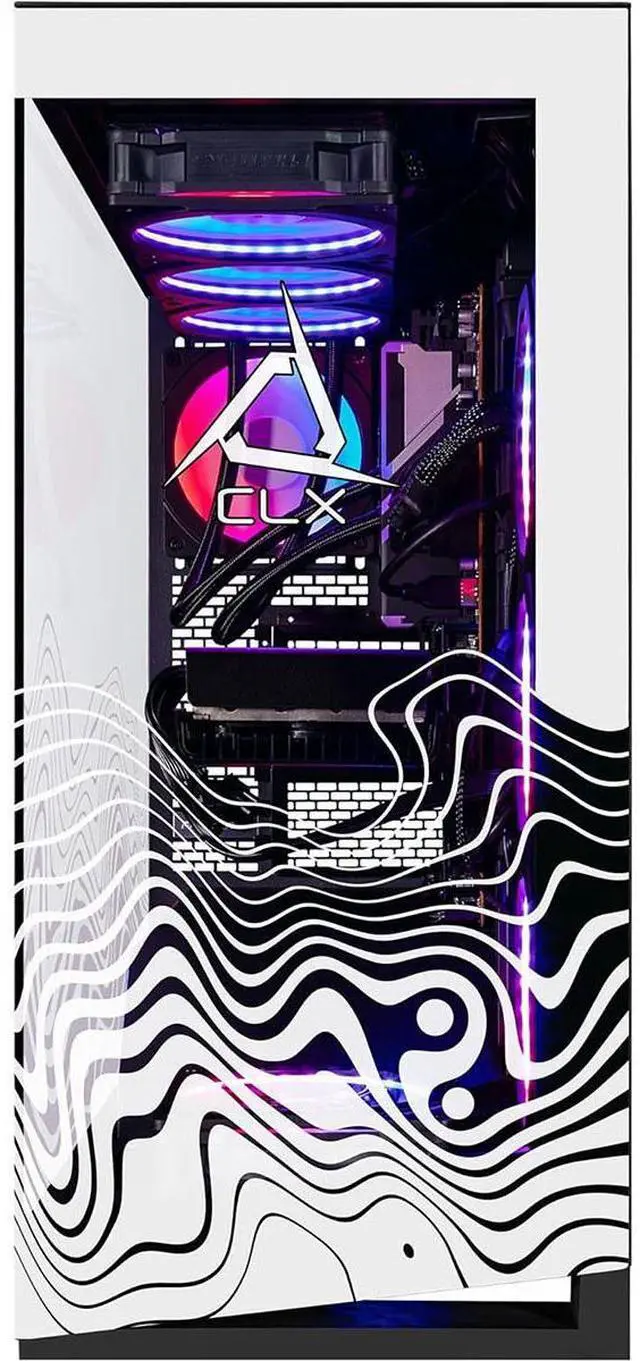 Alt view image 6 of 9 - CLX Horus Gaming Desktop - AMD Ryzen 7 9800X3D 4.7GHz 8-Core Processor, 64GB DDR5 Memory, GeForce RTX 5070 Ti 16GB GDDR7 Graphics, 2TB NVMe M.2 SSD, 6TB HDD, WiFi, Win 11 Home 64-bit