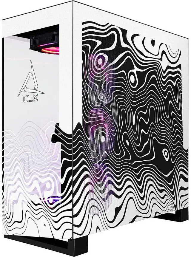 Alt view image 8 of 9 - CLX Horus Gaming Desktop - AMD Ryzen 7 9800X3D 4.7GHz 8-Core Processor, 64GB DDR5 Memory, GeForce RTX 5070 Ti 16GB GDDR7 Graphics, 2TB NVMe M.2 SSD, 6TB HDD, WiFi, Win 11 Home 64-bit