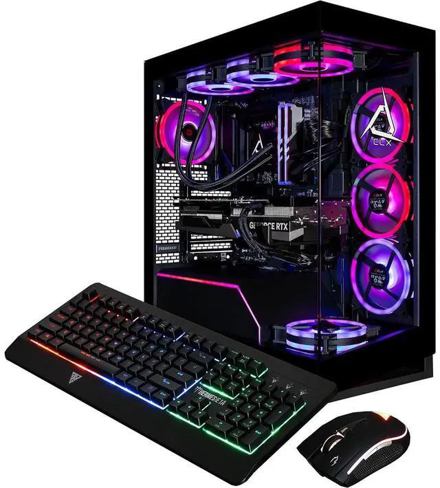 Alt view image 10 of 10 - CLX Horus Gaming Desktop - Intel Core Ultra 9 285K 3.7GHz 24-Core Processor, 96GB DDR5 Memory, RTX 5090 32GB GDDR7 Graphics, 2TB NVMe M.2 SSD, 8TB HDD, WiFi, Win 11 Home 64-bit