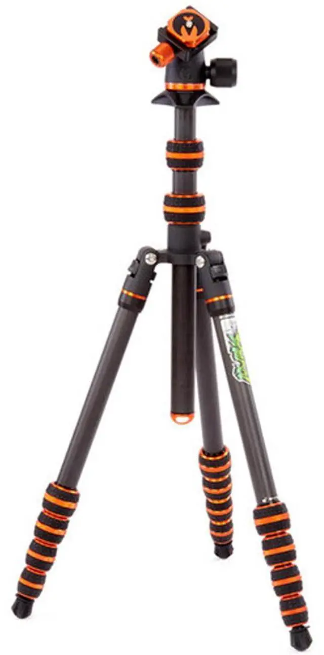 Alt view image 2 of 7 - 3 Legged Thing Punks Brian 2.0 5-Section Carbon Fiber Travel Tripod with AirHed Neo 2.0 Ball Head, Black