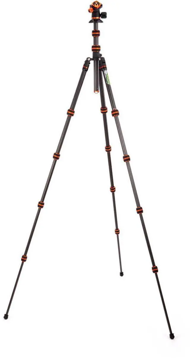 Alt view image 4 of 7 - 3 Legged Thing Punks Brian 2.0 5-Section Carbon Fiber Travel Tripod with AirHed Neo 2.0 Ball Head, Black