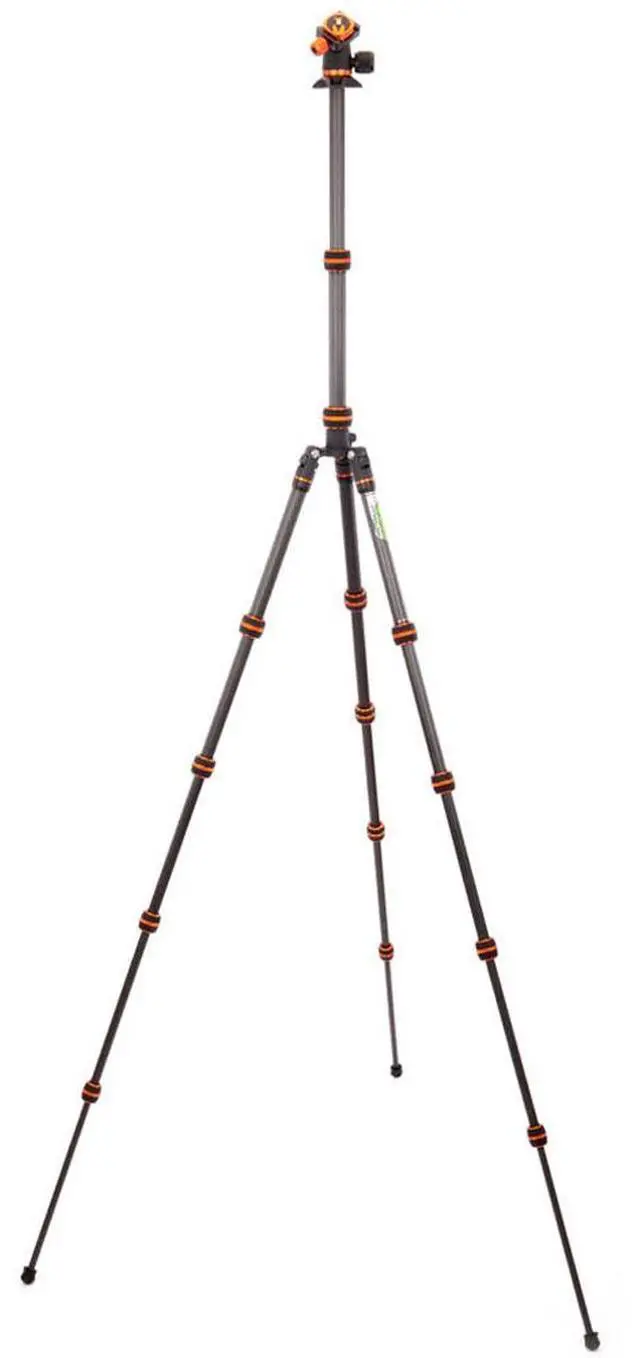 Alt view image 3 of 7 - 3 Legged Thing Punks Brian 2.0 5-Section Carbon Fiber Travel Tripod with AirHed Neo 2.0 Ball Head, Black
