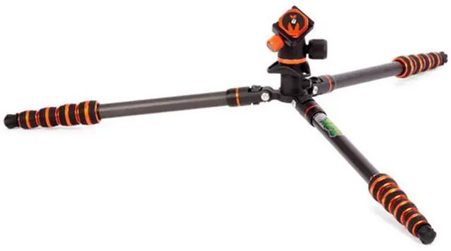 Alt view image 7 of 7 - 3 Legged Thing Punks Brian 2.0 5-Section Carbon Fiber Travel Tripod with AirHed Neo 2.0 Ball Head, Black