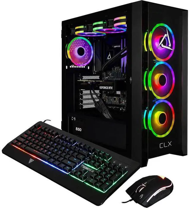 Alt view image 10 of 10 - CLX SET Gaming Desktop - Intel Core Ultra 9 285K 3.7GHz 24-Core Processor, 64GB DDR5 Memory, RTX 5090 32GB GDDR7 Graphics, 2TB NVMe M.2 SSD, 4TB HDD, WiFi, Win 11 Home 64-bit